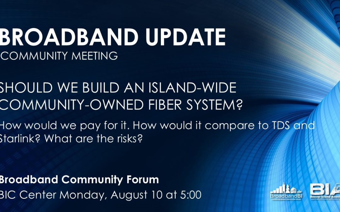 Community Broadband Meeting Tonight